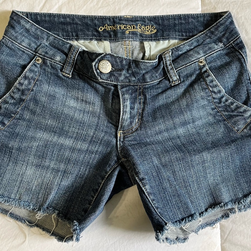 American Eagle Outfitters Women's Blue Denim Shorts